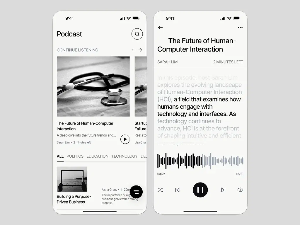 App UI/UX Design